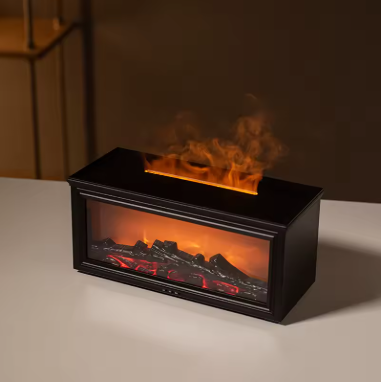 Flame Aroma Humidifier - Home Room Fragrance Diffuser with Night Light