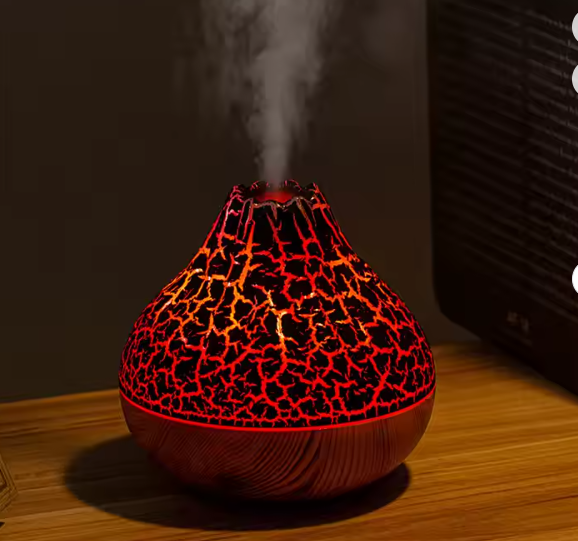 Volcano air humidifier- wooden crack